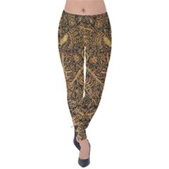Art Indonesian Batik Velvet Leggings by BangZart