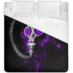 Gas Mask Duvet Cover (king Size) by Valentinaart