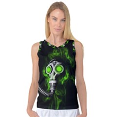 Gas Mask Women s Basketball Tank Top by Valentinaart