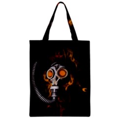 Gas Mask Zipper Classic Tote Bag by Valentinaart