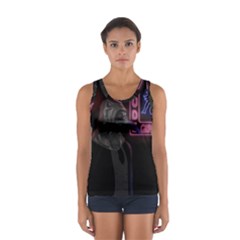 Night Walk Sport Tank Top  by Valentinaart