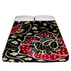 Art Batik Pattern Fitted Sheet (california King Size)