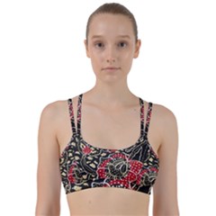 Art Batik Pattern Line Them Up Sports Bra