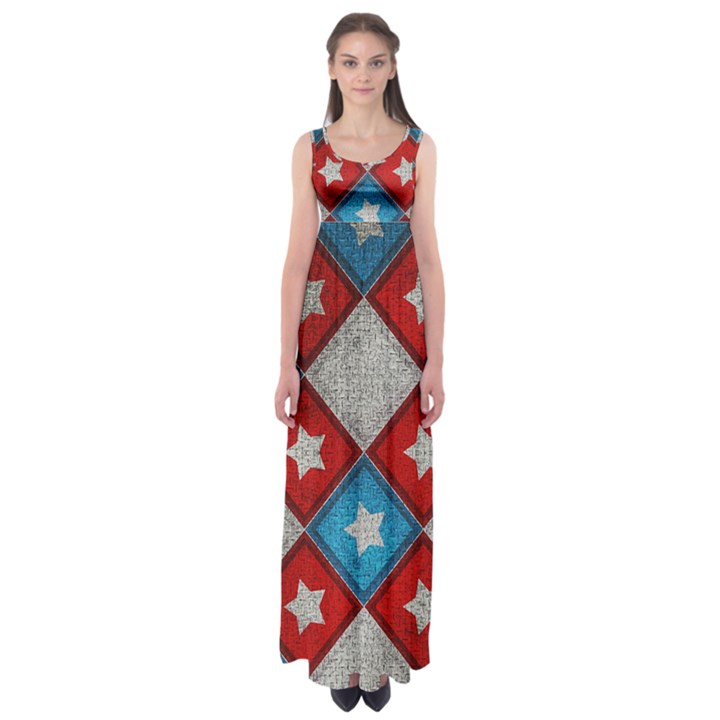 Atar Color Empire Waist Maxi Dress