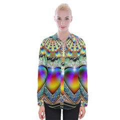 Rainbow Fractal Womens Long Sleeve Shirt