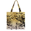 Crow flock  Zipper Grocery Tote Bag View2