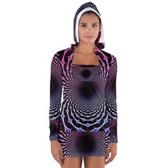 Spider Web Long Sleeve Hooded T-shirt