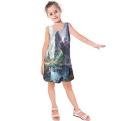 Fantastic World Fantasy Painting Kids  Sleeveless Dress by BangZart