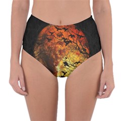 Mars Reversible High-waist Bikini Bottoms by Valentinaart