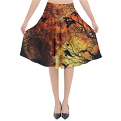 Mars Flared Midi Skirt by Valentinaart