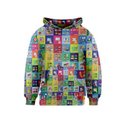 Exquisite Icons Collection Vector Kids  Pullover Hoodie