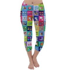 Exquisite Icons Collection Vector Capri Winter Leggings 