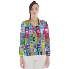 Exquisite Icons Collection Vector Wind Breaker (women) by BangZart