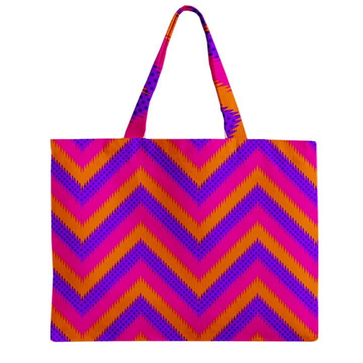 Chevron Zipper Mini Tote Bag