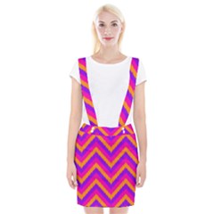 Chevron Braces Suspender Skirt