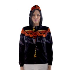 Bird-man  Hooded Wind Breaker (women) by Valentinaart