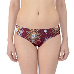 India Traditional Fabric Hipster Bikini Bottoms