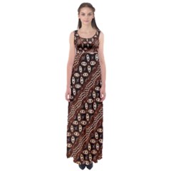 Art Traditional Batik Pattern Empire Waist Maxi Dress