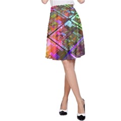 Technology Circuit Computer A-line Skirt by BangZart