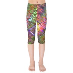 Technology Circuit Computer Kids  Capri Leggings 