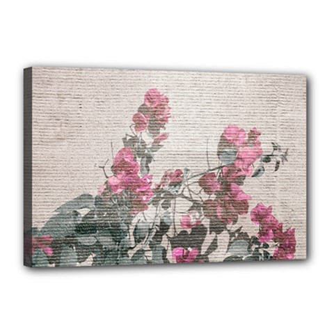 Shabby Chic Style Floral Photo Canvas 18  X 12  by dflcprints