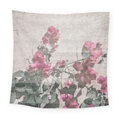 Shabby Chic Style Floral Photo Square Tapestry (large) by dflcprints