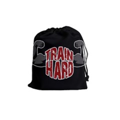 Train hard Drawstring Pouches (Medium) 