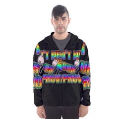 Dont Need Your Approval Hooded Wind Breaker (men) by Valentinaart