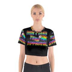 Dont Need Your Approval Cotton Crop Top by Valentinaart