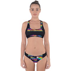 Dont need your approval Cross Back Hipster Bikini Set