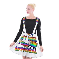 Dont Need Your Approval Suspender Skater Skirt