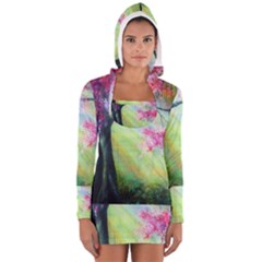 Forests Stunning Glimmer Paintings Sunlight Blooms Plants Love Seasons Traditional Art Flowers Sunsh Long Sleeve Hooded T-shirt