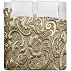 Golden European Pattern Duvet Cover Double Side (king Size) by BangZart