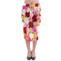 Rose Color Beautiful Flowers Midi Pencil Skirt View1