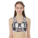 Ethnic Traditional Art Sports Bra with Border View1