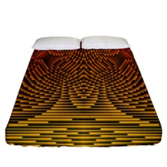 Fractal Pattern Fitted Sheet (california King Size)