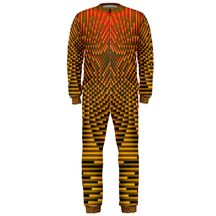 Fractal Pattern OnePiece Jumpsuit (Men) 