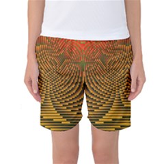 Fractal Pattern Women s Basketball Shorts by BangZart