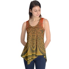 Fractal Pattern Sleeveless Tunic