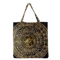 Gold Roman Shield Costume Grocery Tote Bag
