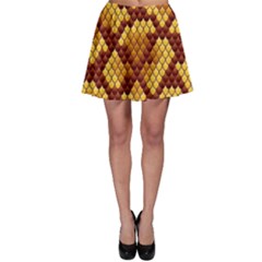 Snake Skin Pattern Vector Skater Skirt