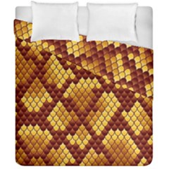 Snake Skin Pattern Vector Duvet Cover Double Side (california King Size)