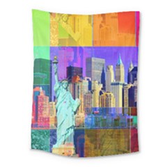 New York City The Statue Of Liberty Medium Tapestry by BangZart