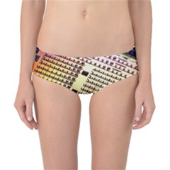 Optics Electronics Machine Technology Circuit Electronic Computer Technics Detail Psychedelic Abstra Classic Bikini Bottoms