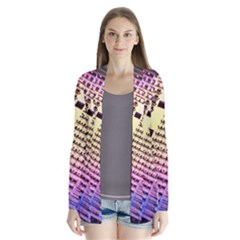 Optics Electronics Machine Technology Circuit Electronic Computer Technics Detail Psychedelic Abstra Drape Collar Cardigan