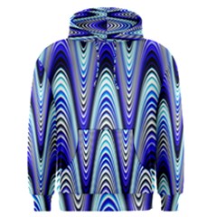 Waves Blue Men s Pullover Hoodie by Colorfulart23