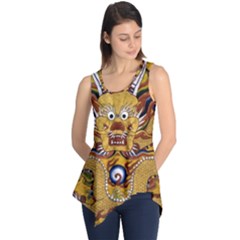 Chinese Dragon Pattern Sleeveless Tunic