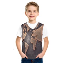 Grunge Map Of Earth Kids  Sportswear
