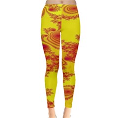 Floral Fractal Pattern Leggings 