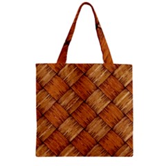 Vector Square Texture Pattern Zipper Grocery Tote Bag